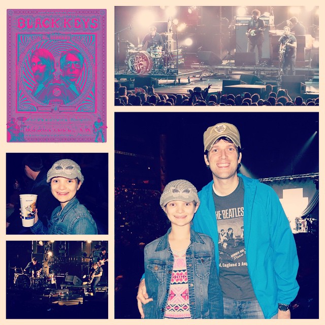 Had a great time last night with Kate at The Black Keys concert. Patrick and Dan put on a great show!!! #family #music