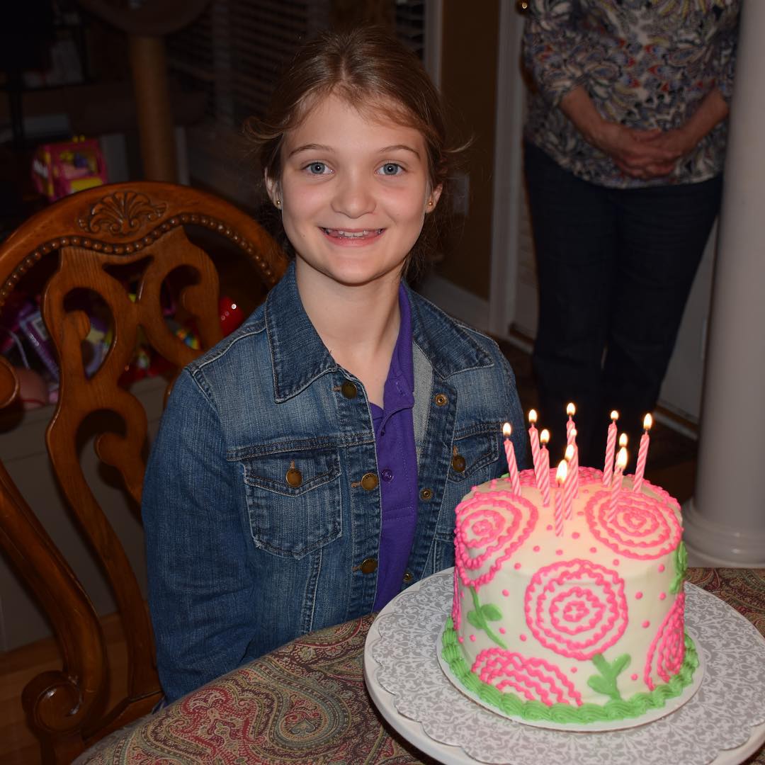 An early happy 11th birthday celebration for our beautiful daughter Kate. We love you Katerbug!! #family #nofilter #birthday