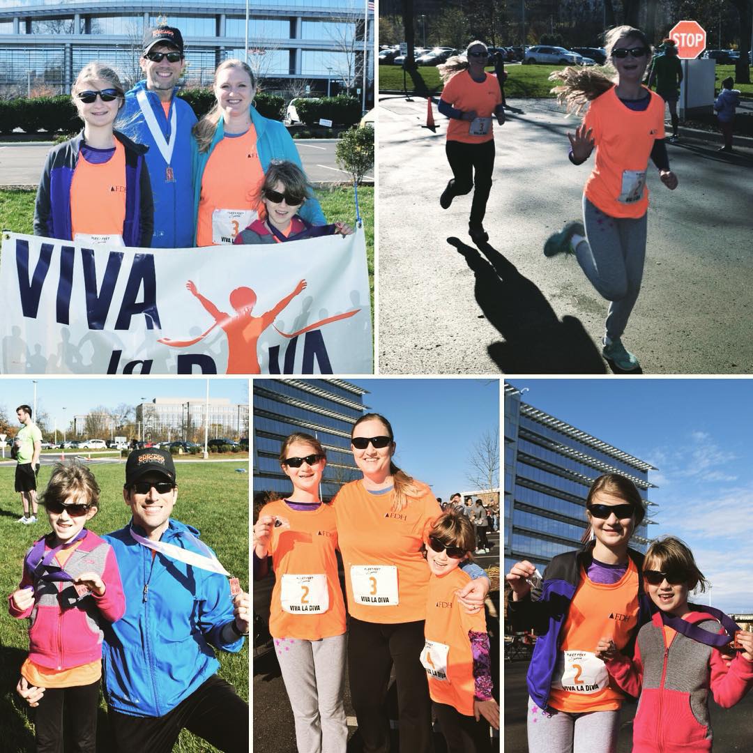 Team Agee had a great morning at the Viva la Diva 5k & 10k. We all finished the 5k and Sara won a medal for finishing 2nd in her age group. This was was pretty cool because she is only 6 and it was a 9 and under age group (there were lots of kids). I finished 14th overall in the 10k and 3rd in my age group. #family #running