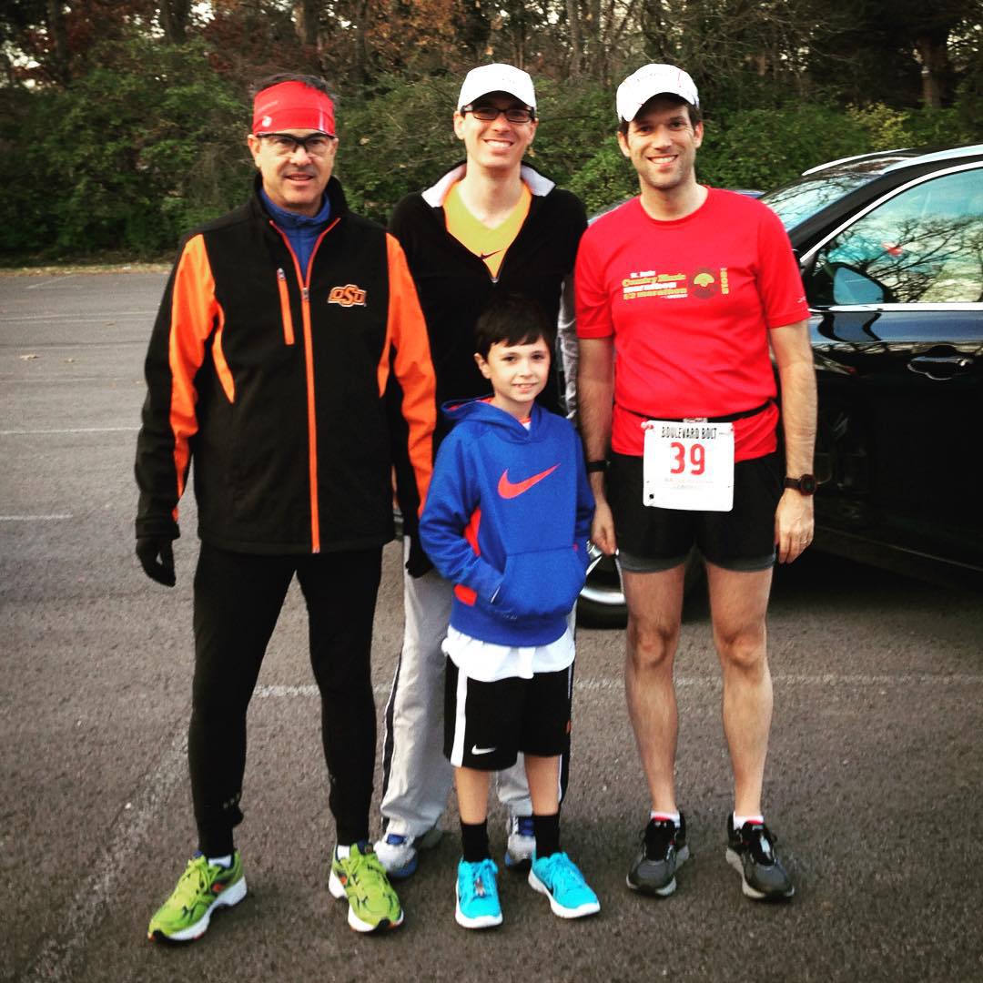 Great morning running the Boulevard Bolt 5-miler with the Lehman boys. Big congrats to Brian on a solid 34:12 finish. I came in with 35:34, which was better than expected. Finally starting to get my race legs back. Happy Thanksgiving everybody!!#running