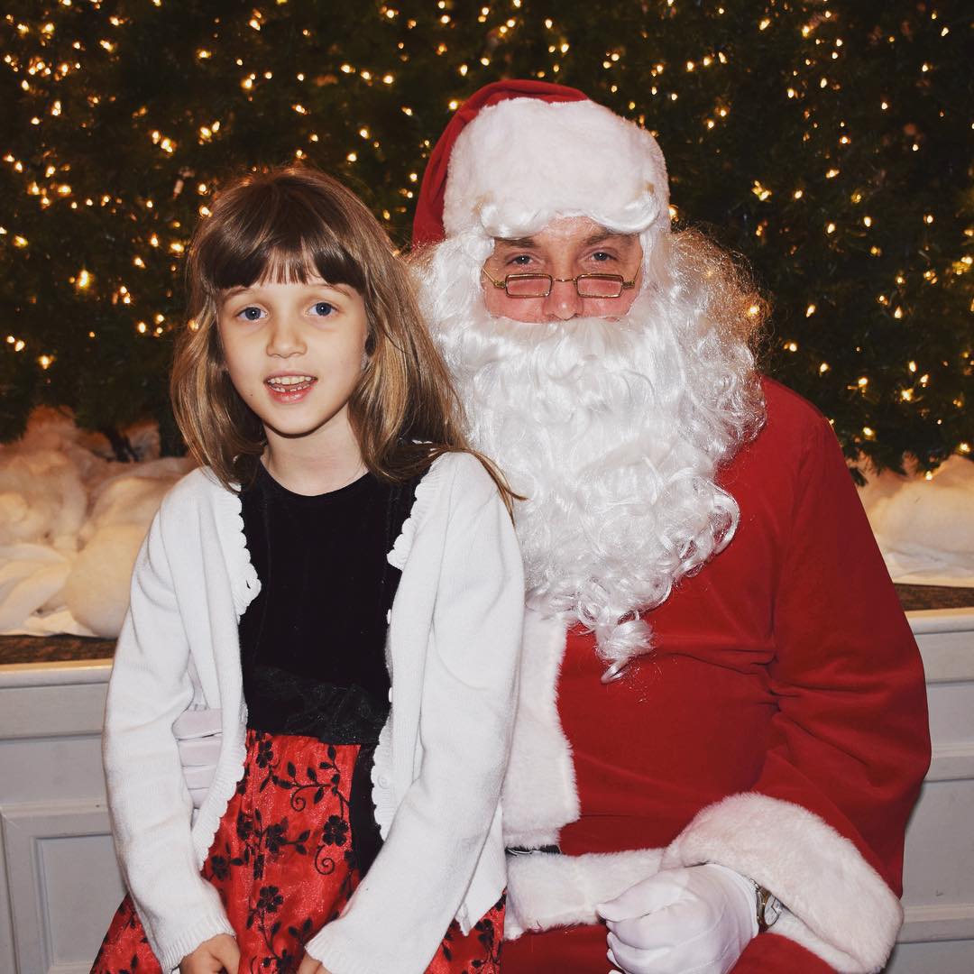 Sara and Santa. #family