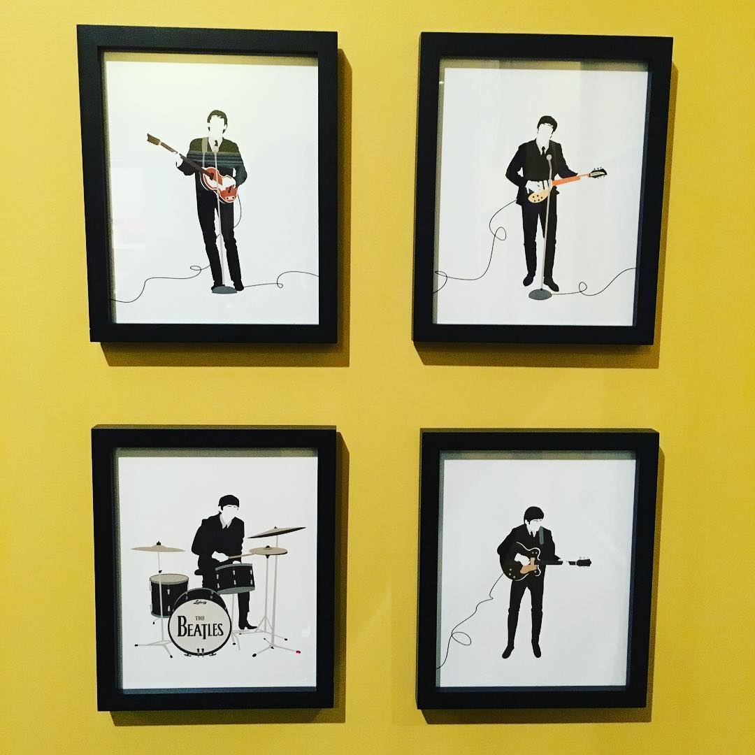 New art for the remodeled bonus room. #TheBeatles #music