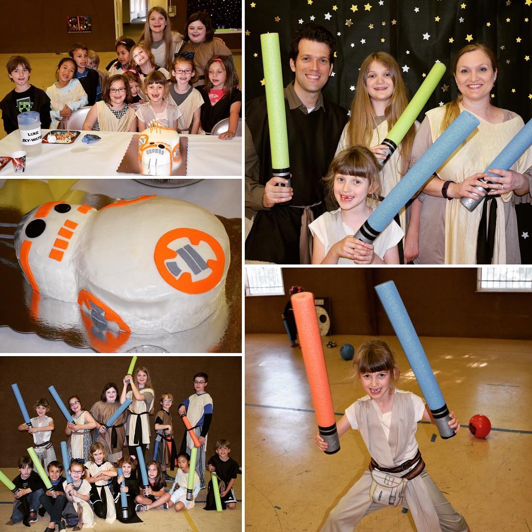 Scenes from Sara's epic Star Wars Party for her 7th birthday. My wife certainly knows how to throw a rockin' birthday shindig! #starwars #family #birthday