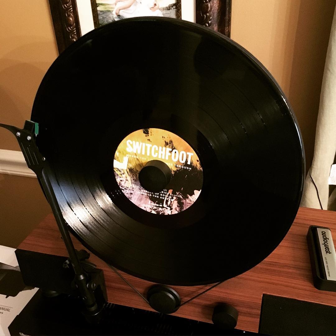 Listening to the new @switchfoot album on #vinyl for the 3rd time since I got it last night. It is ridiculously great! #wherethelightshinethrough #switchfoot #music #mygramovox