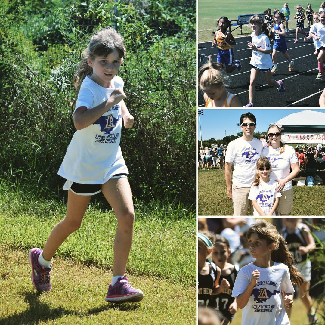 So proud of Sara for #running super hard during her first #crosscountry meet of the year! Go Sara!