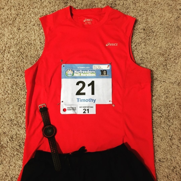 Flat Tim is ready to go for the Middle Half Marathon tomorrow. Should find out a lot more about where I stand with #marathon training. #running #indianapolismonumentalmarathon