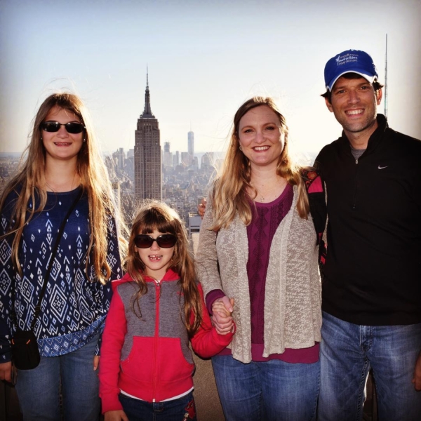 Top of the Rock on a beautiful day in NYC. #family #travel #nyc