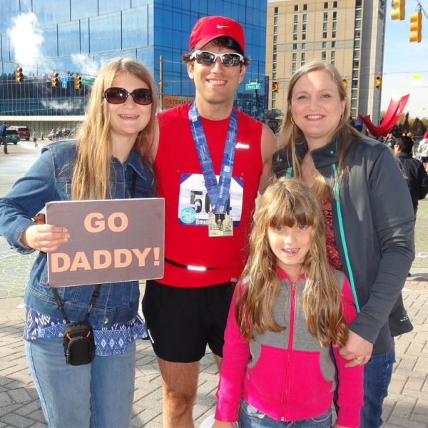 26.2...Done! #Marathon no. 14 is in the books with a finish time of 3:42. Not fast, but this one was over 3 1/2 years, and many injuries, in the making. Feels good to cross the finish line again. #indianapolismonumentalmarathon #running