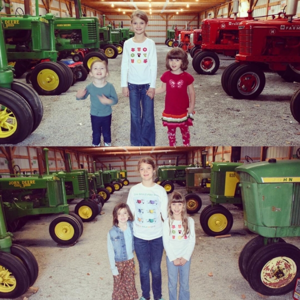 Cousins and Tractors ... 2012 / 2016. #family #tractors