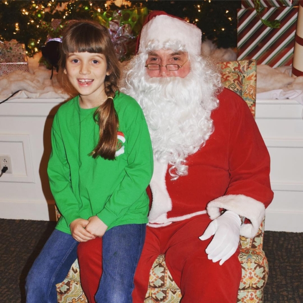 From last night's Cookies and Punch with Santa at Bellevue Church of Christ. #santa #christmas #family