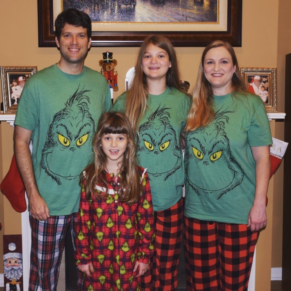 Merry Christmas from the GRINCHes of Team Agee! #family #christmas #grinch