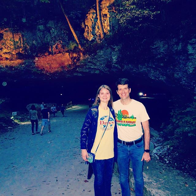 This past weekend Kate and I got to travel to Pelham, TN to visit The Caverns and see @dawestheband, one of our absolute favorite bands. It was quite an evening. #music #livemusicrocks #dawes #family #thecaverns @thecavernstn