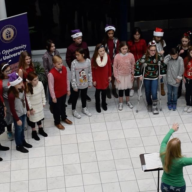 Lipscomb Academy 5th & 6th Grade Chorus performing yesterday at Green Hills Mall. @lipscombacademy #family #music