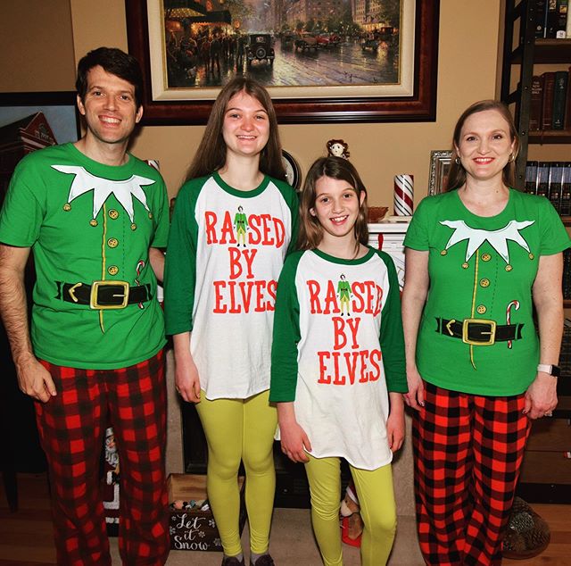 Merry Christmas from Team Agee! #family #christmas #elves