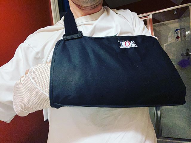 Quick update … The surgeon said that everything went well yesterday. It took four screws to repair the bones and the ligament. I’m not sure what the pain will be like because the nerve block in my left arm has still not completely worn off. Thanks to everyone for all the prayers. I really appreciate them.