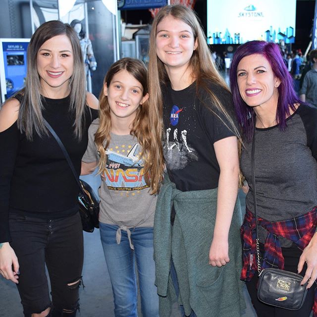 Came to Huntsville for the weekend to see Skillet (@skilletmusic) and ended up running into @jenledger and @koreycooper at the Space and Rocket Center. Can’t wait for the show tonight!  #skillet #family #music