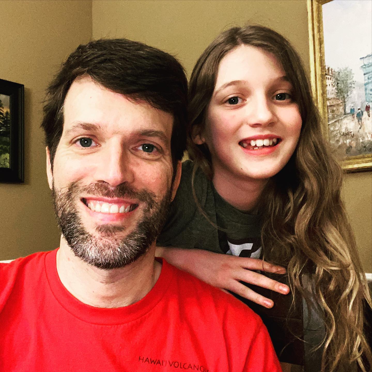 Self-quarantine beard update: Day 17. Sara continues to beg me not to shave and for some reason I’m being compliant. #beard #family #covid_19 #coronavirus