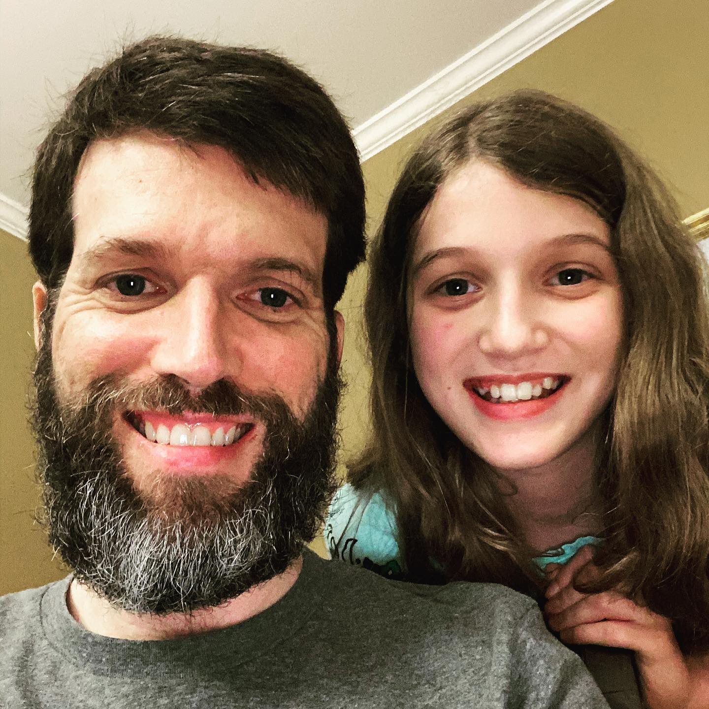 Self Quarantine Beard Update - Day 90 ... got a haircut yesterday but the beard is still going strong. Sara wants me to make it to day 100 before I trim it. Gonna give it a shot. #family #beard