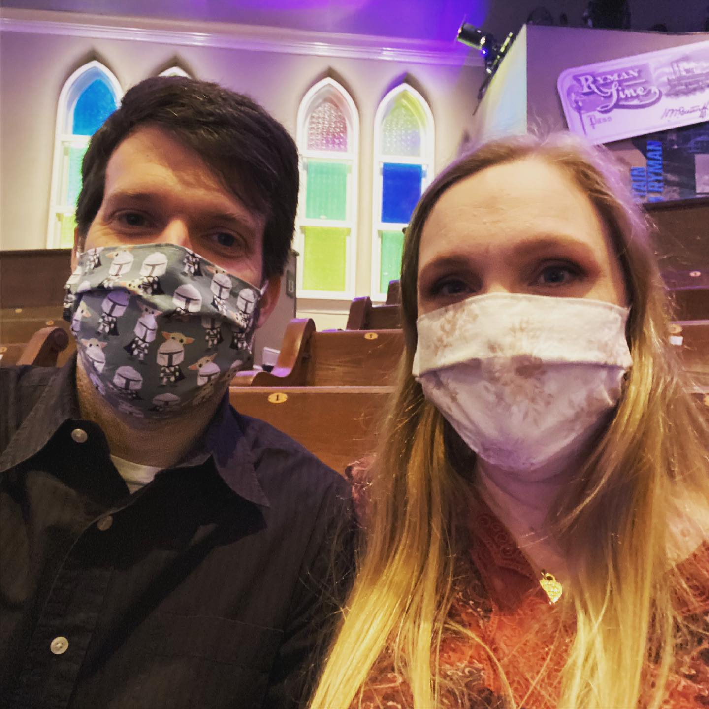 First concert in almost a year with my bride!! Seeing @drewholcombmusic and @ellieholcomb at the @theryman. Weird being here with so much open space. Still one of my favorite rooms on the planet. #music #family