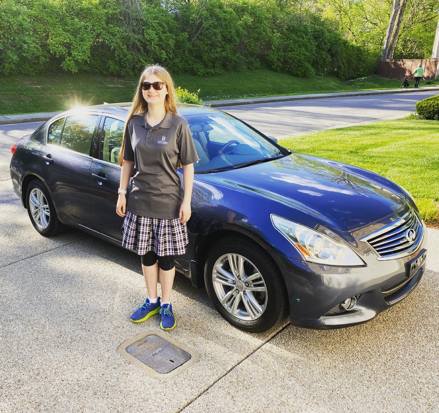 Congrats to Kate (@kateagee) on passing her driving test this past Saturday. To celebrate we got her hand-me-down car detailed yesterday. The detailer worked on it from 11:30am until almost 9pm and it looks great. #family