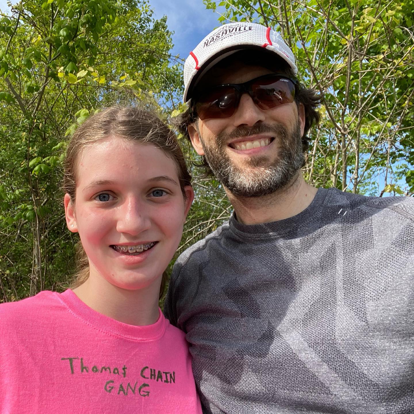 Finished a 2-mile run with this cutie today. She asked if I would help her start training for the fall cross-country season. This means that my sabbatical from running is now over, and it felt good to get out there again. #family #running