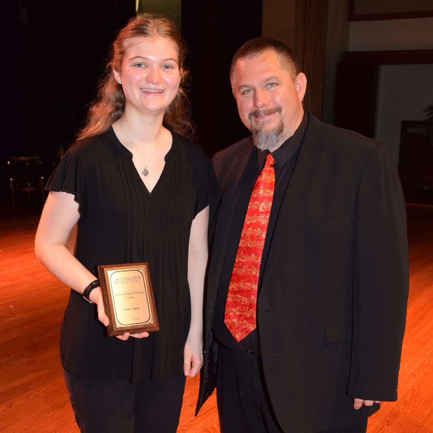 Congrats to @kateagee on being selected as the John Philip Sousa Award winner for the @lipscombacademy High School Band. This is quite an honor and we are SUPER proud of her!!! #highschoolband #music #flute #family