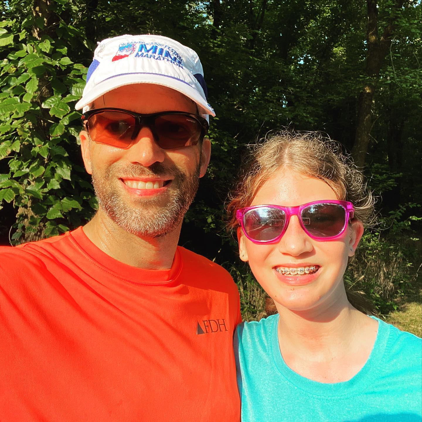 When Sara started training for cross country at the beginning of summer she had absolutely no running base and today she just ran 5K (3.1 miles) with no walk breaks for the first time. So proud of how hard she has been working and it has been a lot of fun running with her as she steadily progresses. #family #running