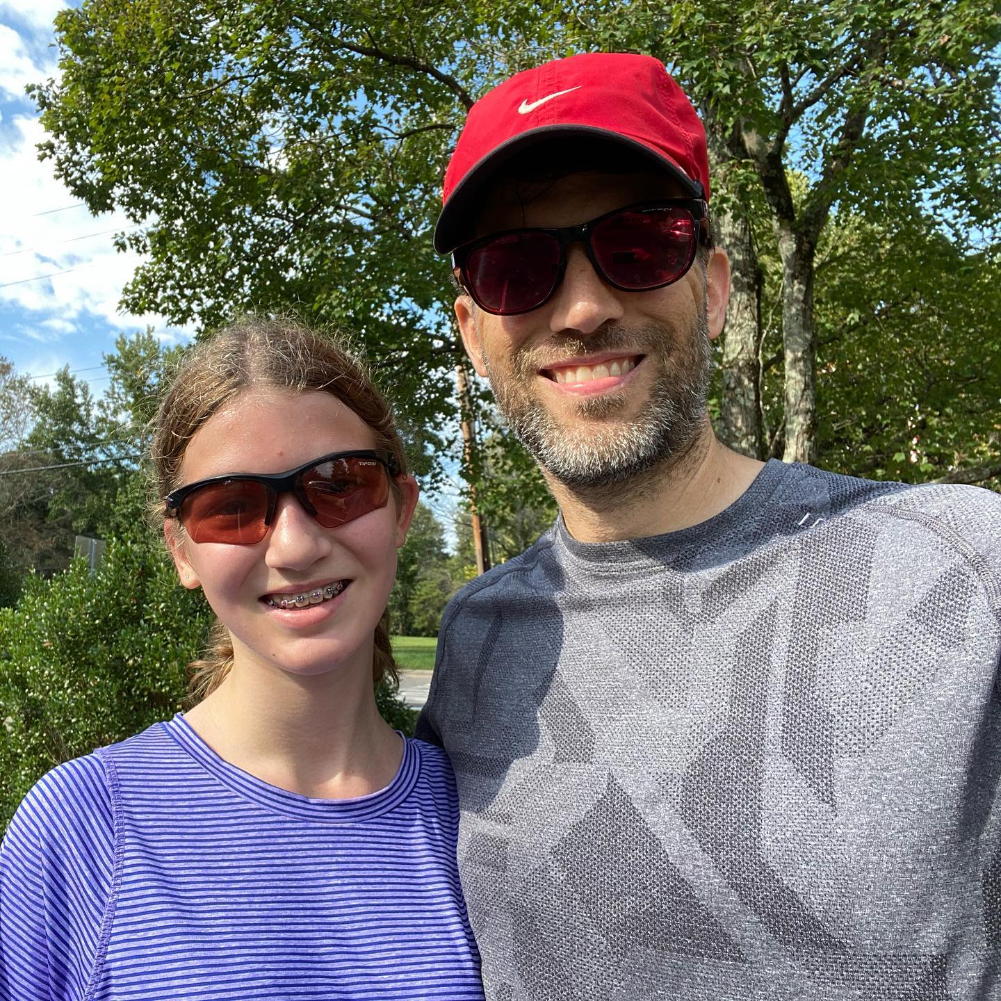 Just finished a 5.25-mile run on Belle Meade Boulevard with this cutie…another record for her. A few weeks ago Sara said there was no way she would be able to run the Boulevard Bolt on Thanksgiving, and today we ran the whole course plus a little extra. She is working so hard. Earlier today I finished a hilly 8.5-mile run with Brian in Percy Warner and the Boulevard. Perfect weather for being outside. #family #running