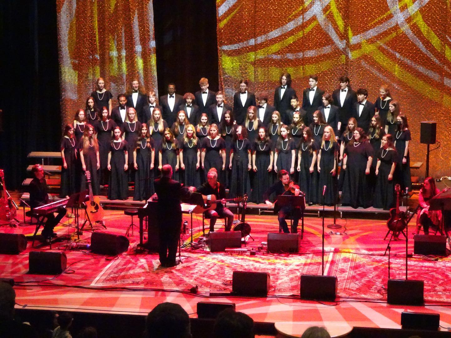 I’m not bashful about telling people that the Ryman Auditorium is my favorite room on the planet, and I’ve been taking both of my girls to see shows there since they were little. Well, tonight Kate got to sing on the Ryman stage with the Lipscomb Academy Chorus during the Tokens Thanksgiving Show, and I am so happy for her. It was a great show and I couldn’t stop beaming every time she was on stage.