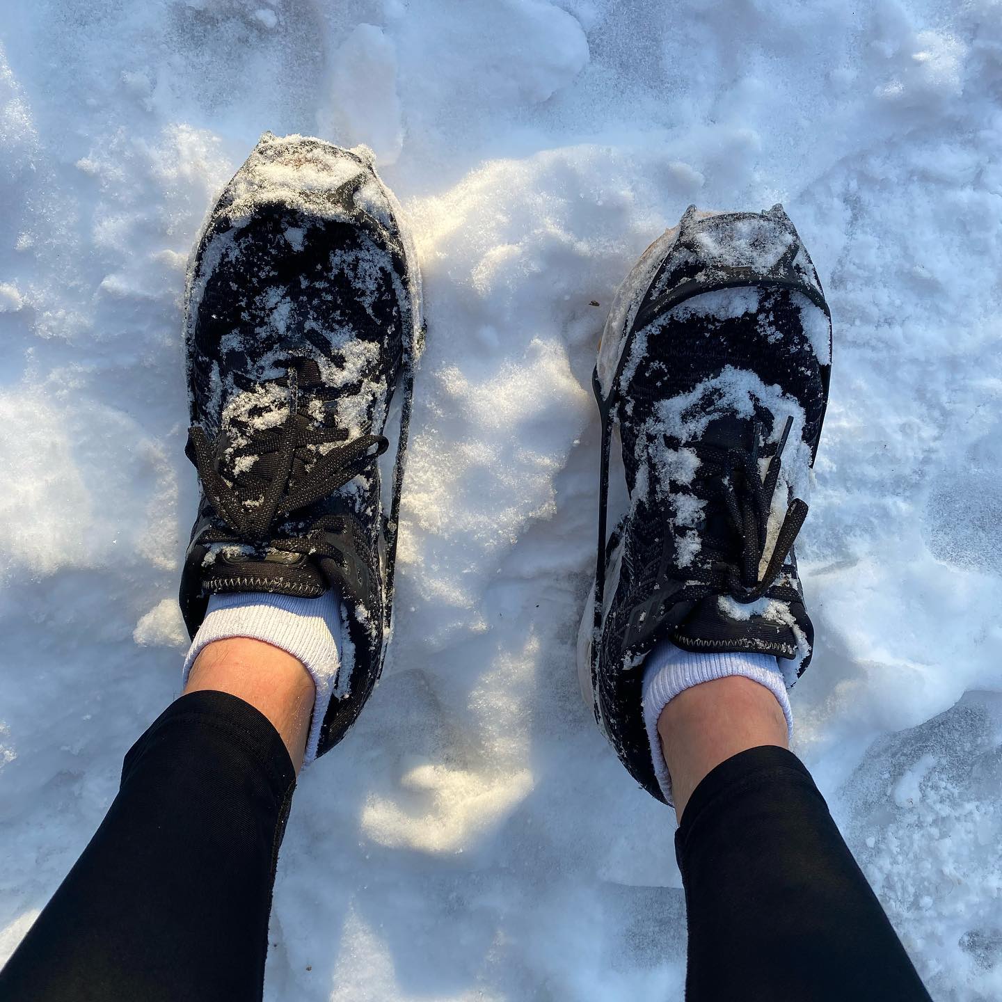 I get asked a lot, “Do you still run in weather like this?” … the answer is “Yes” courtesy of Yak Trax!